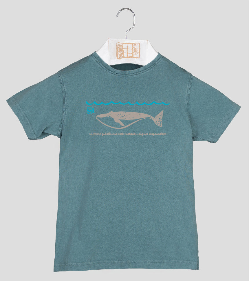 Camiseta manga corta Niño Lotudy - esmeralda