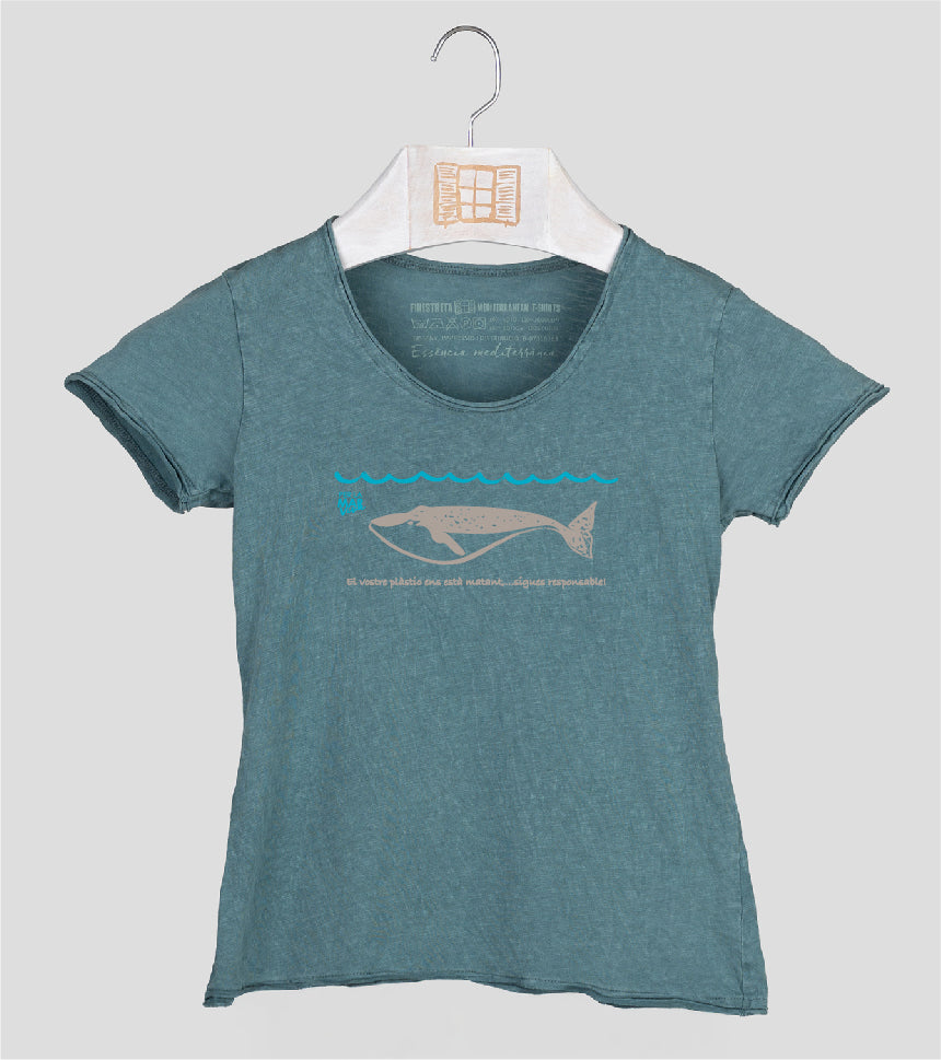 Camiseta manga corta Niña Lotudy - esmeralda