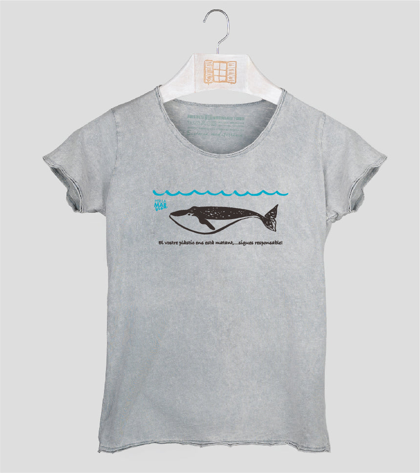 Camiseta manga corta Mujer Lotudy - gris