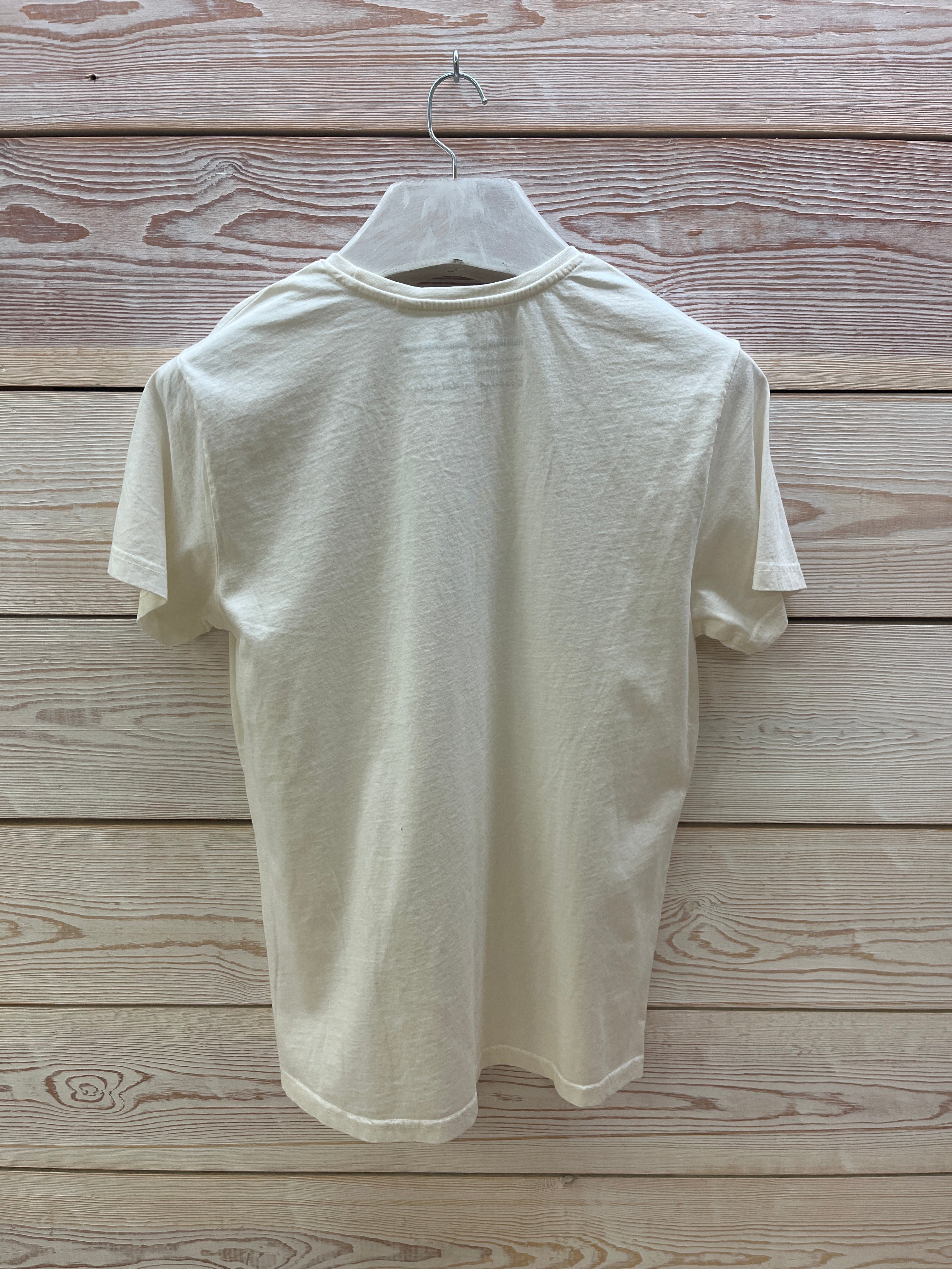 Camiseta manga corta Hombre Outlet talla M color Crudo