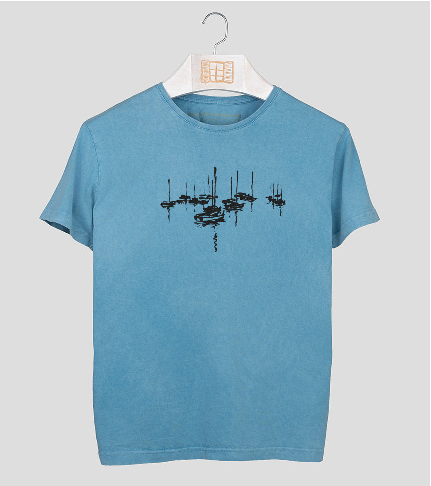 Camiseta manga corta Amarrats - aqua