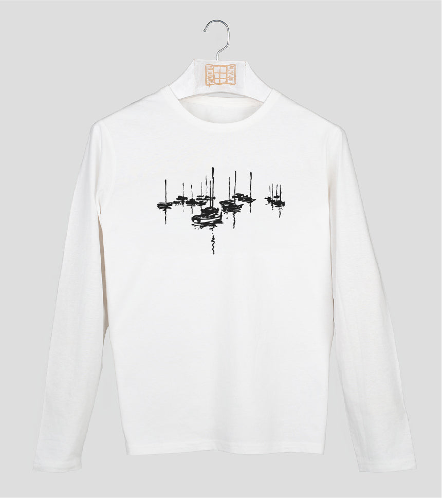 Camiseta manga larga Hombre Amarrats - crudo