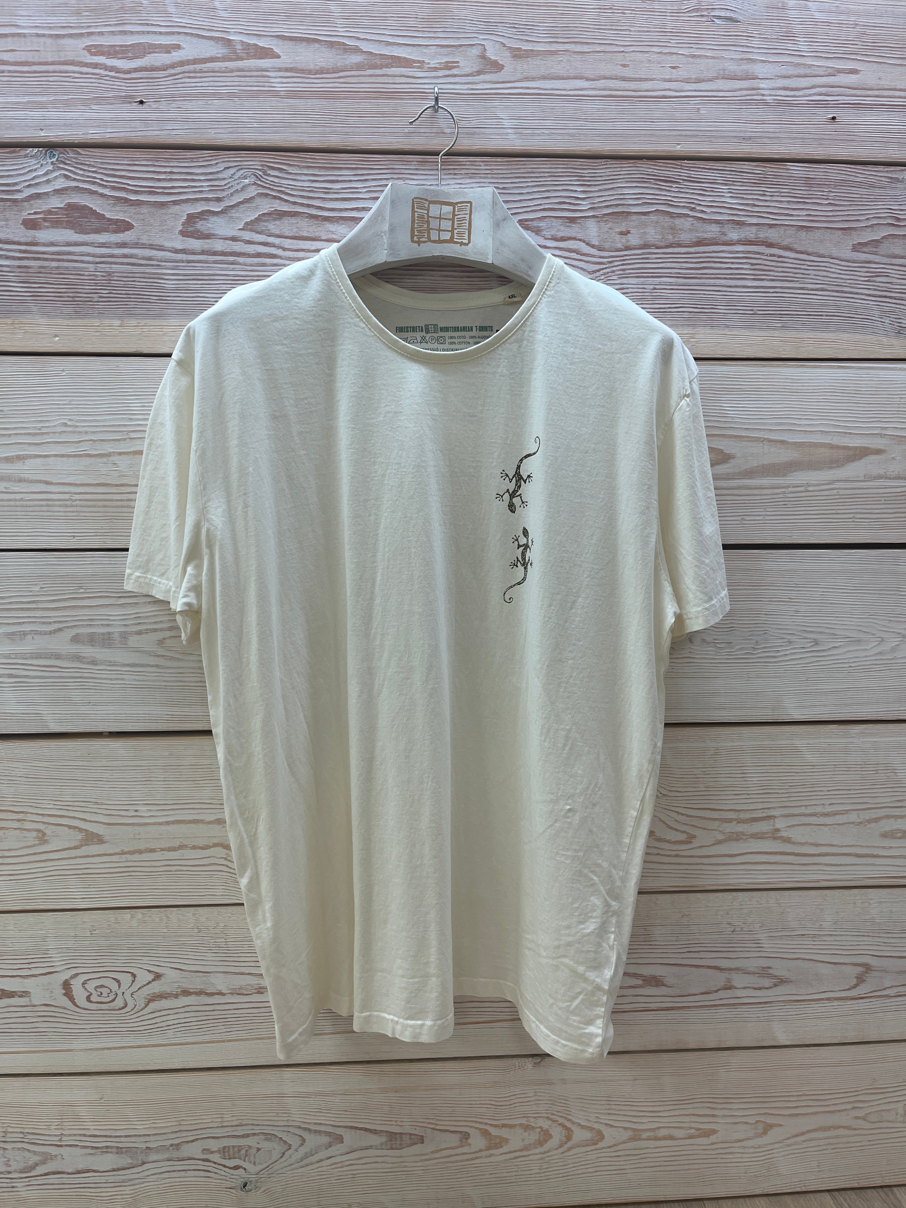Camiseta manga corta Hombre Outlet talla XXL color Crudo