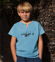 Camiseta cuello botones Niño Amarrats