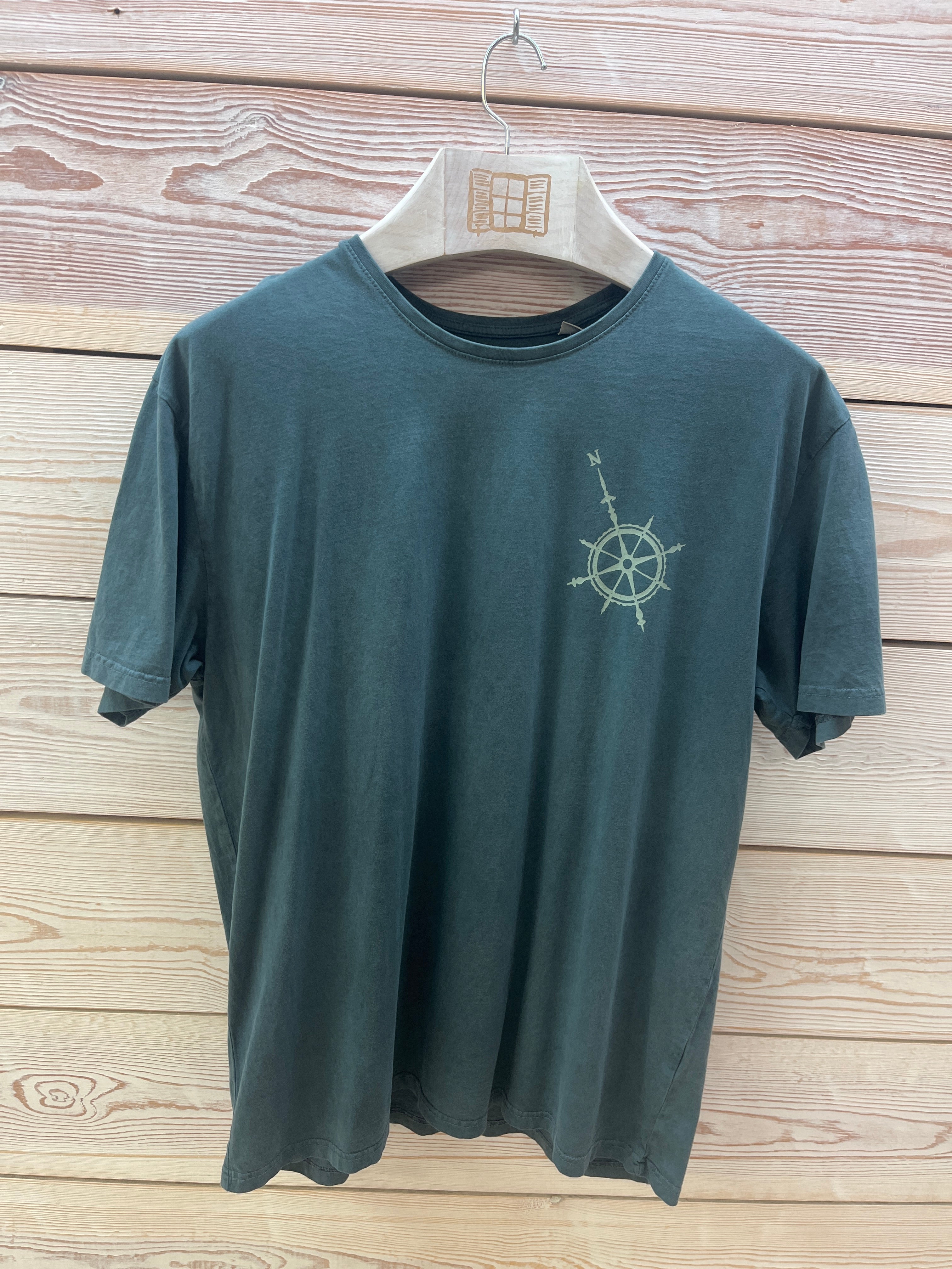Camiseta manga corta Hombre Outlet talla XXL color Plomo