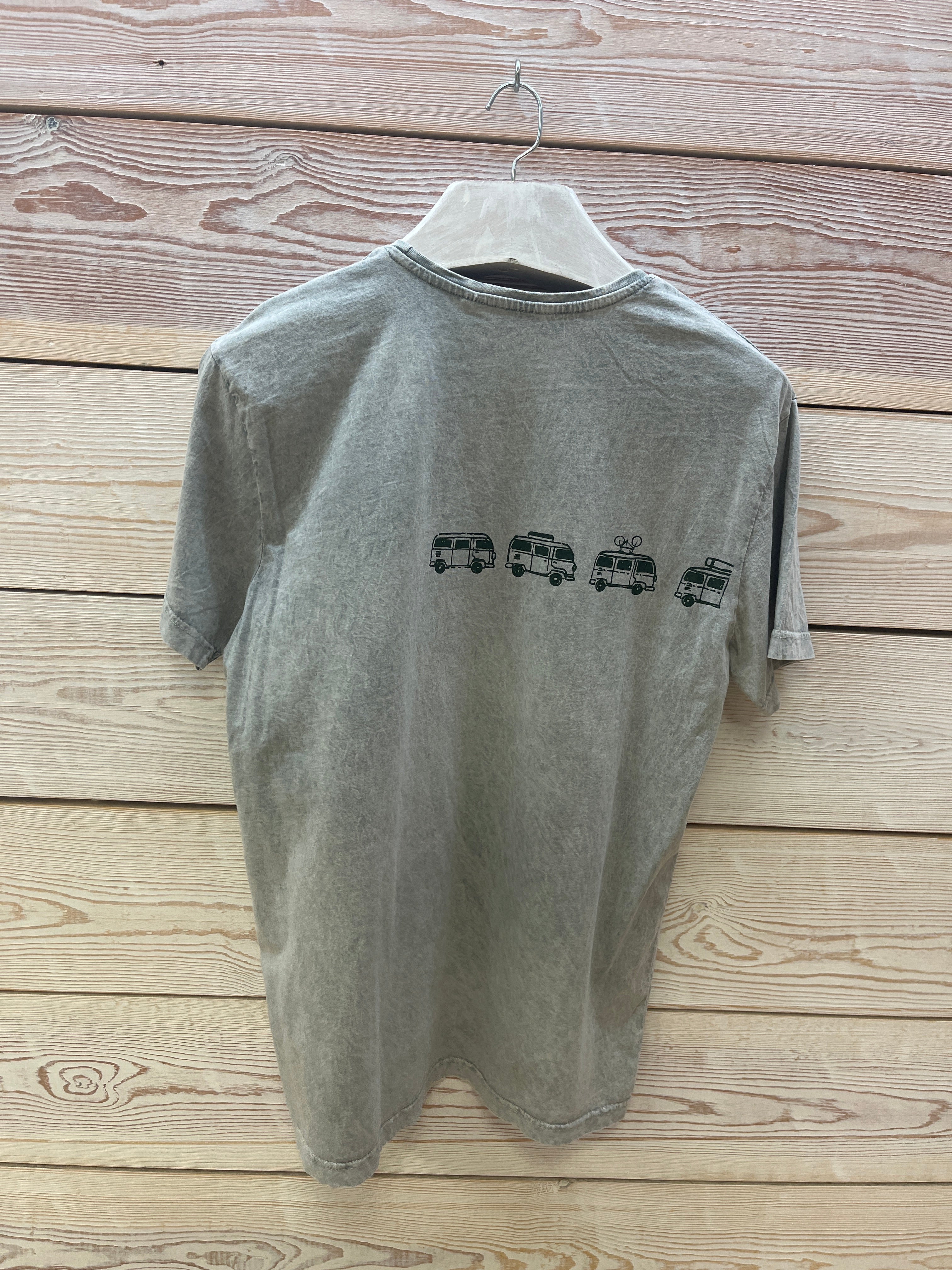 Camiseta manga corta Hombre Outlet talla L color Gris