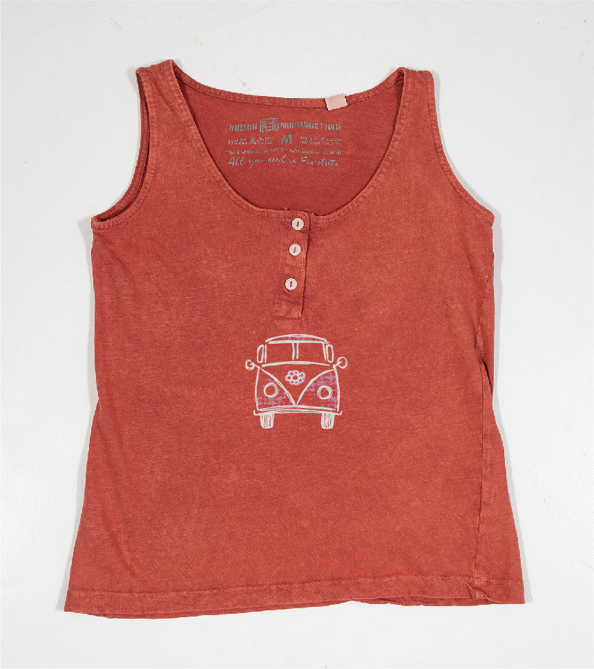 Camiseta de tirantes Niña Exagerada - arcilla