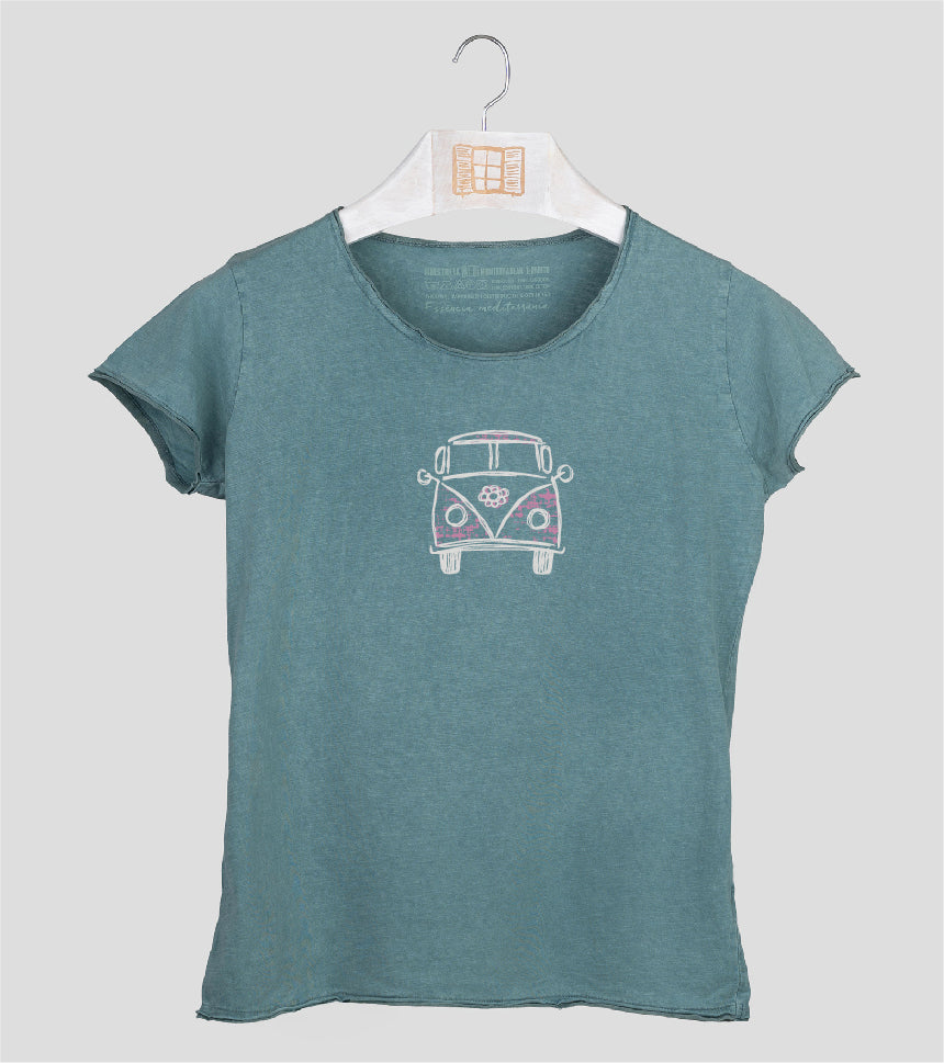 Camiseta manga corta Mujer Exagerada - esmeralda