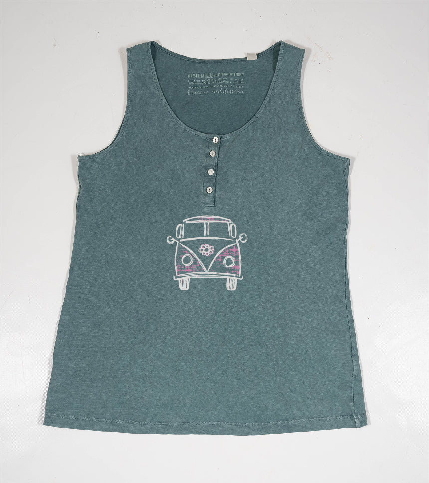 Camiseta de tirantes Mujer Exagerada - esmeralda
