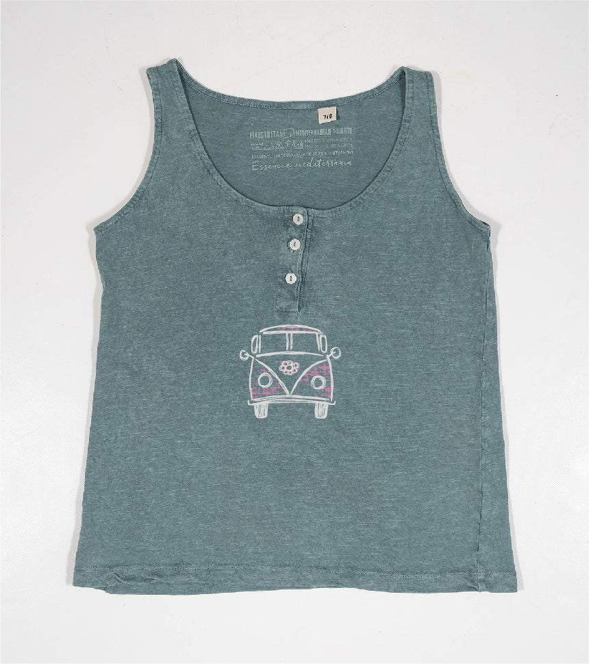 Camiseta de tirantes Niña Exagerada - esmeralda