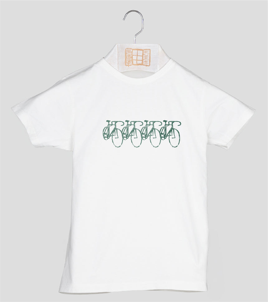 Camiseta manga corta Niño Peloton - crudo