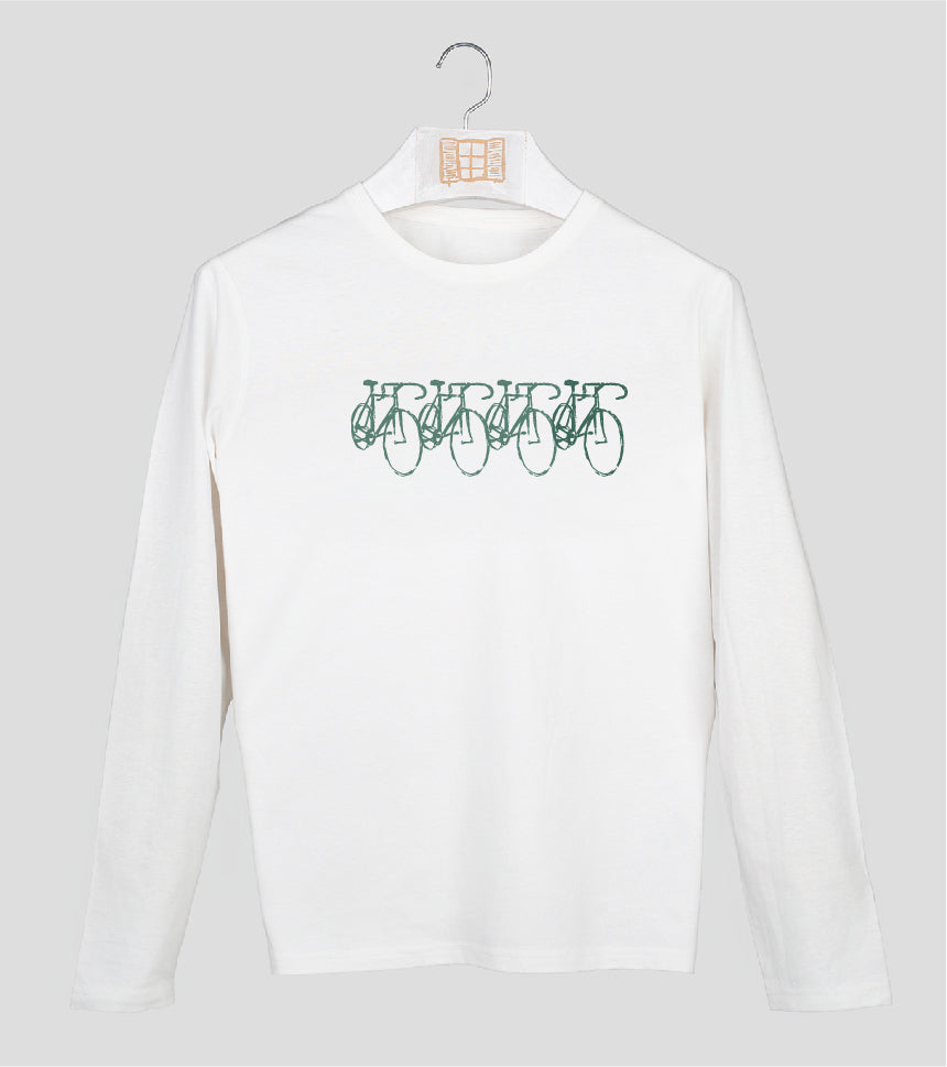 Camiseta manga larga Hombre Peloton - crudo