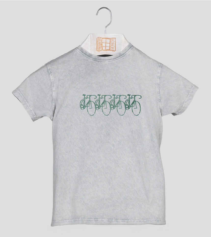 Camiseta manga corta Niño Peloton - gris