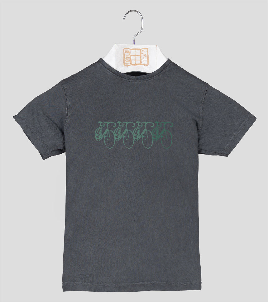 Camiseta manga corta Niño Peloton - marengo