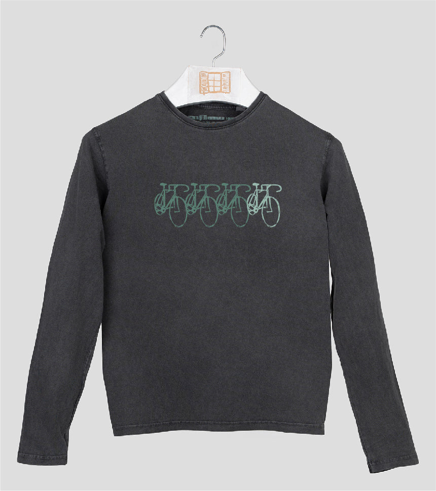 Camiseta manga larga Hombre Peloton - marengo