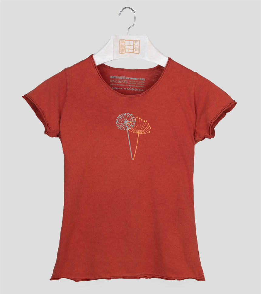 Camiseta manga corta Mujer Espigol - arcilla