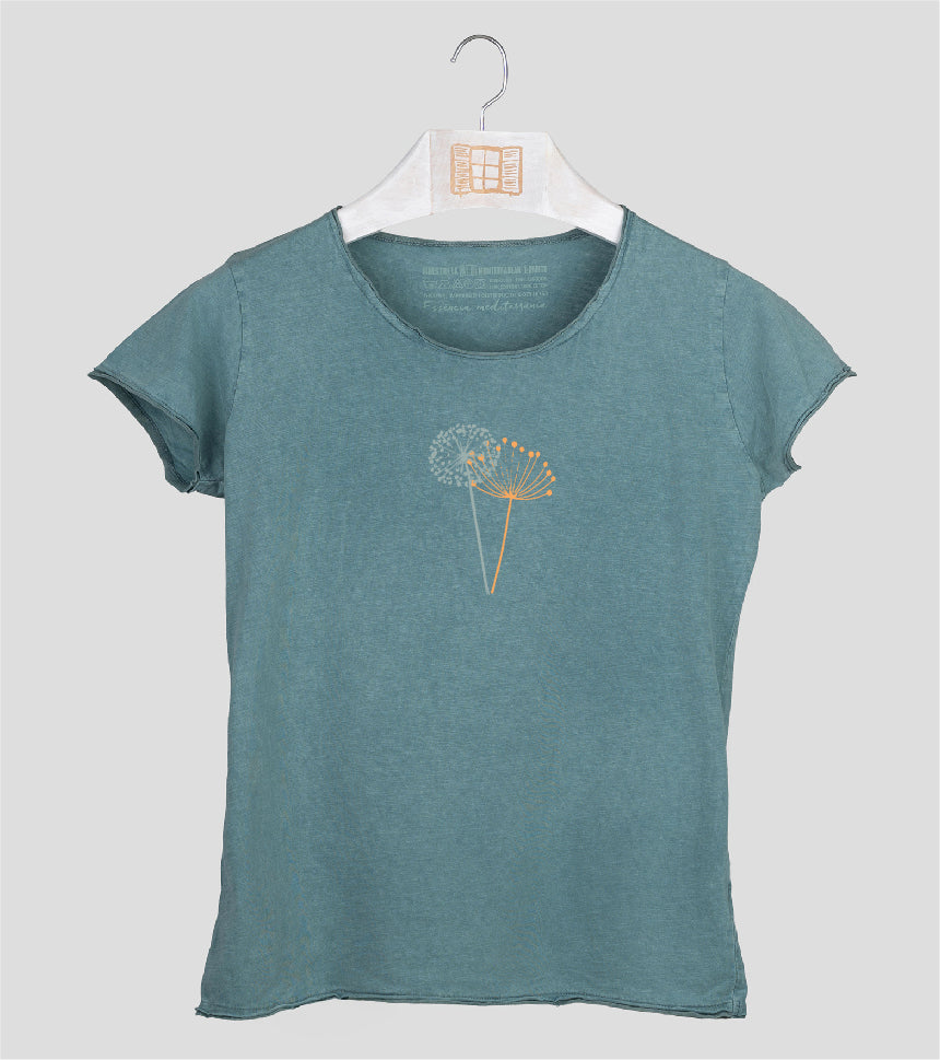 Camiseta manga corta Mujer Espigol - esmeralda