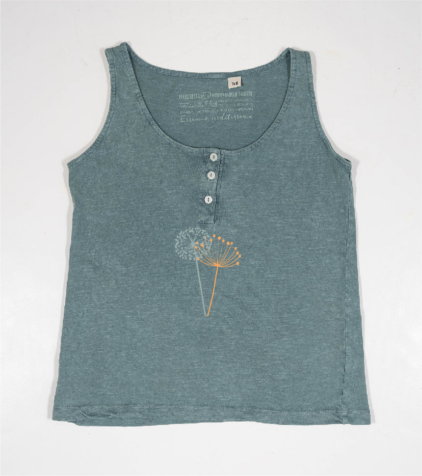 Camiseta de tirantes Niña Espigol - esmeralda