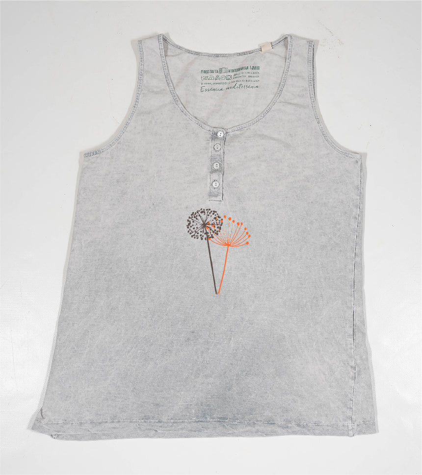 Camiseta de tirantes Mujer Espigol - gris