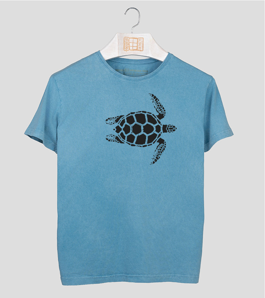 Camiseta manga corta Hombre Tortugueta - aqua