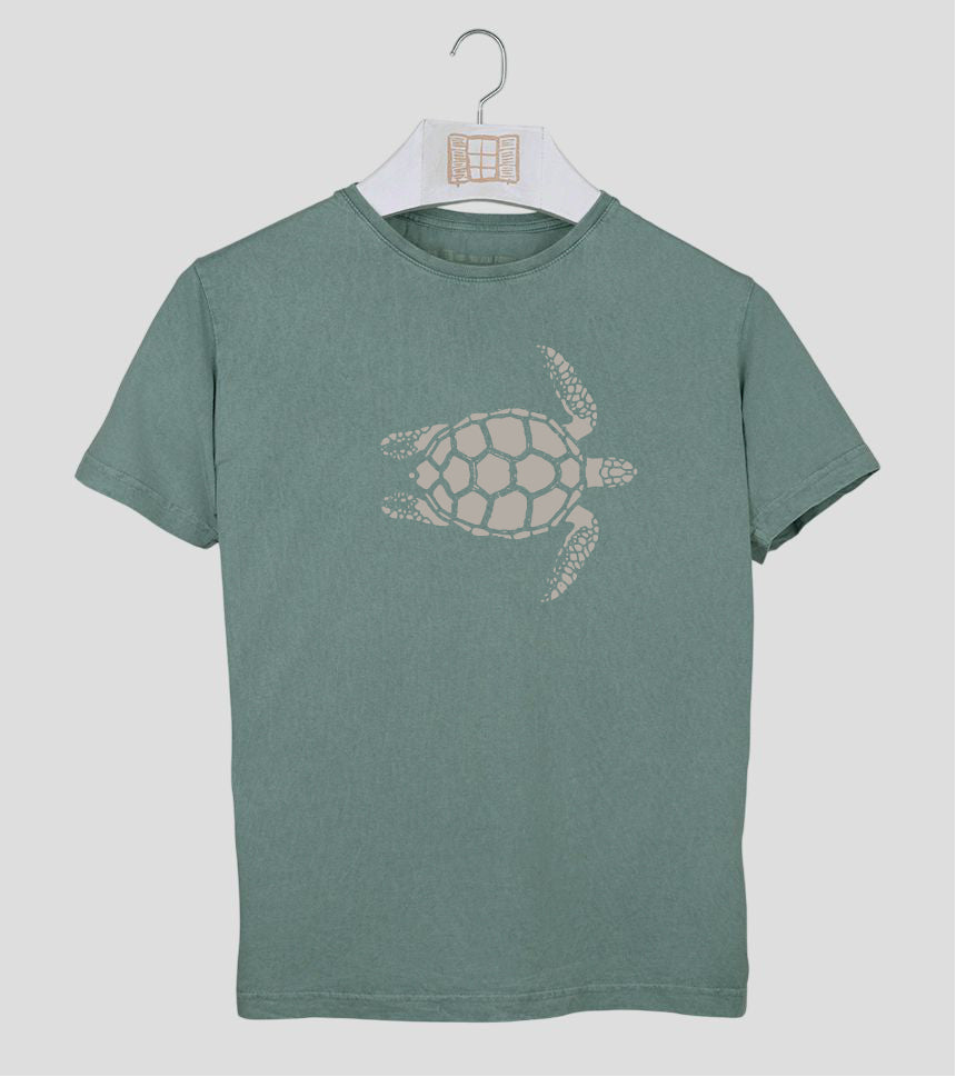 Camiseta manga corta Hombre Tortugueta - esmeralda