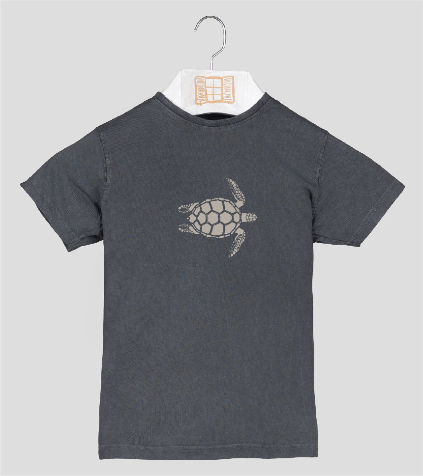 Camiseta manga corta Niño Tortugueta - marengo