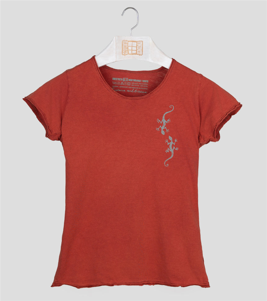 Camiseta manga corta Mujer Xerradeta - arcilla