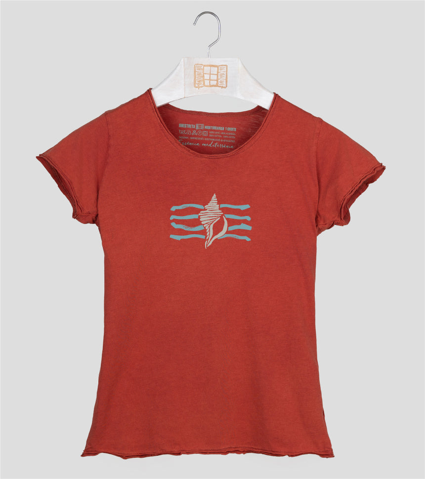 Camiseta manga corta Mujer Filtre - arcilla