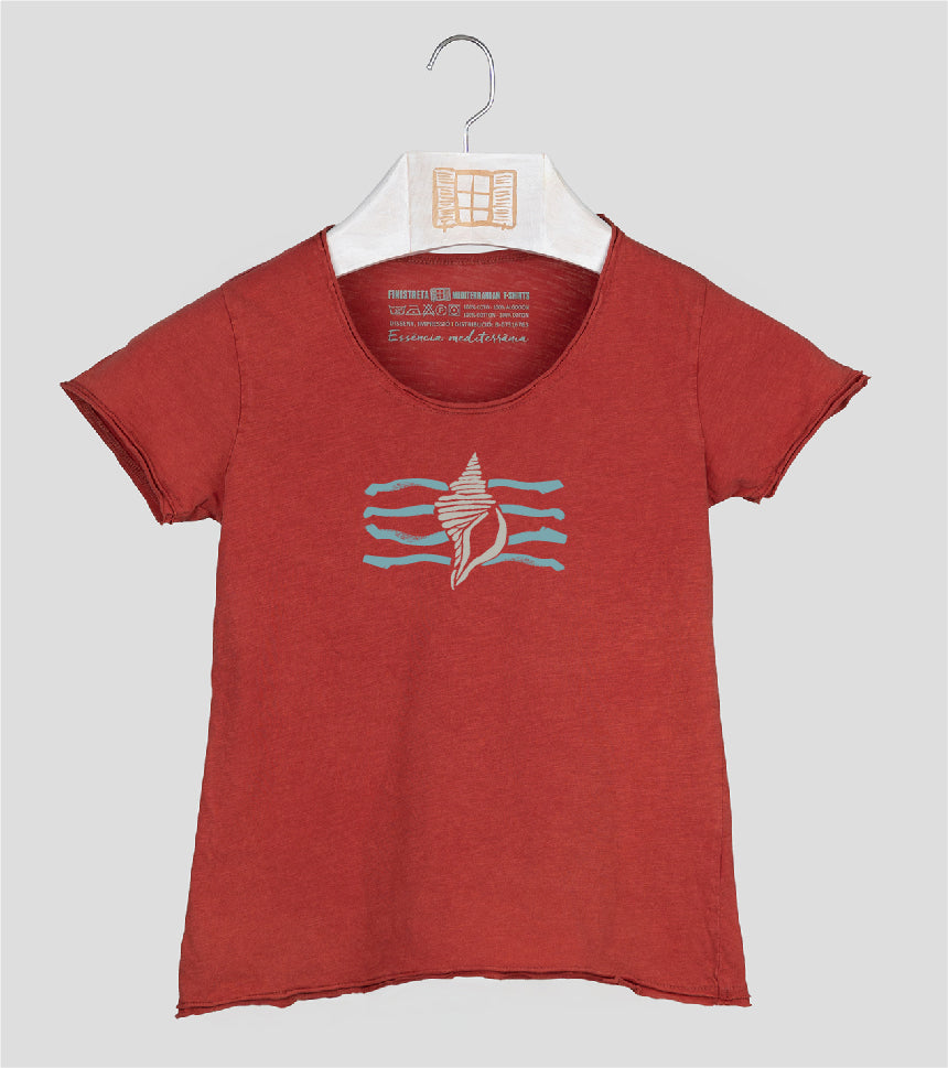 Camiseta manga corta Niña Filtre - arcilla