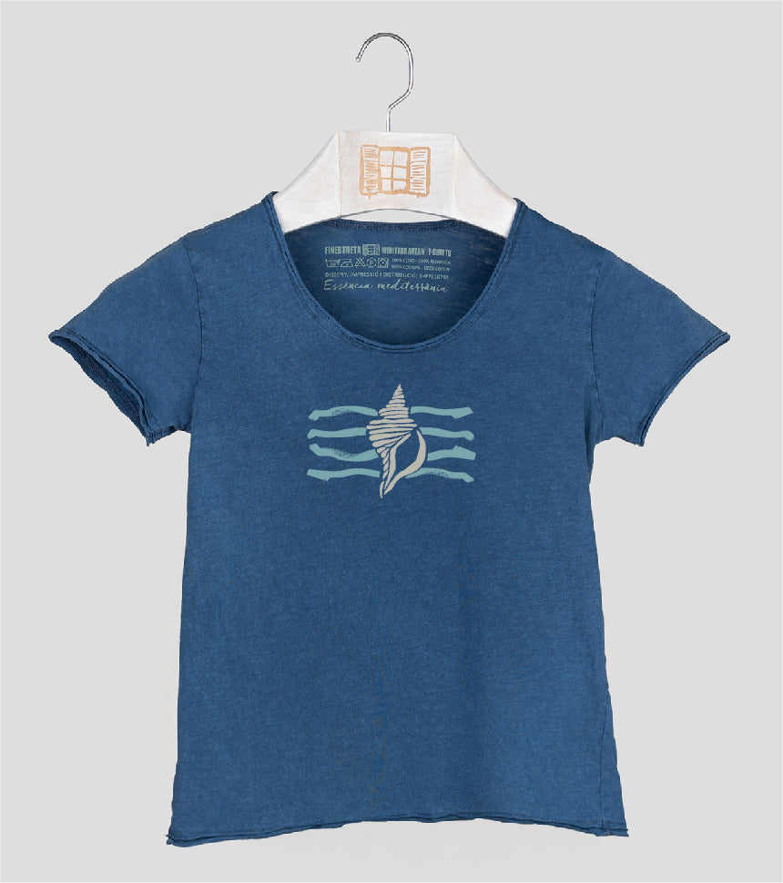 Camiseta manga corta Niña Filtre - azul-marino