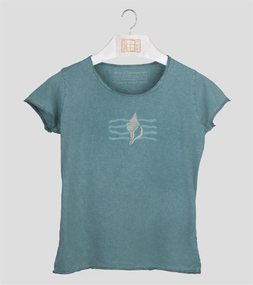Camiseta manga corta Mujer Filtre - esmeralda