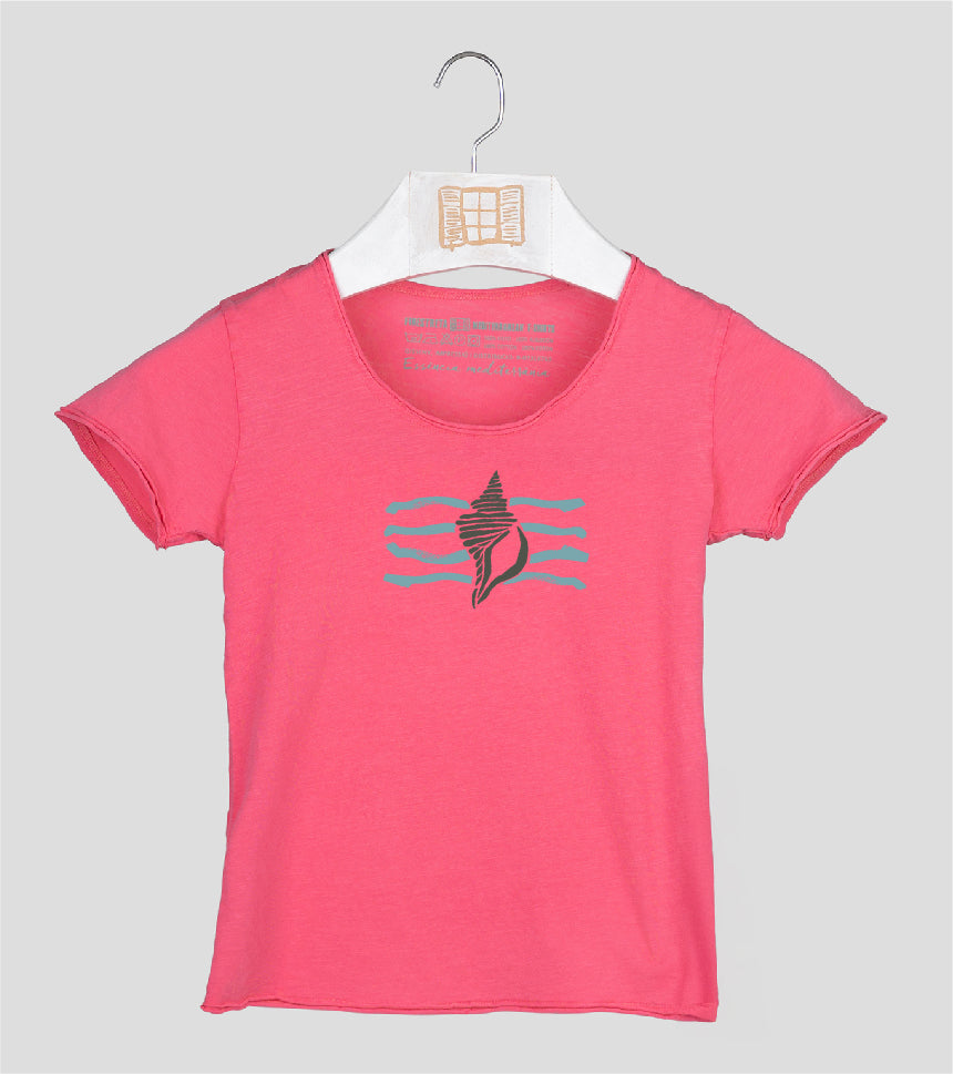 Camiseta manga corta Niña Filtre - fucsia