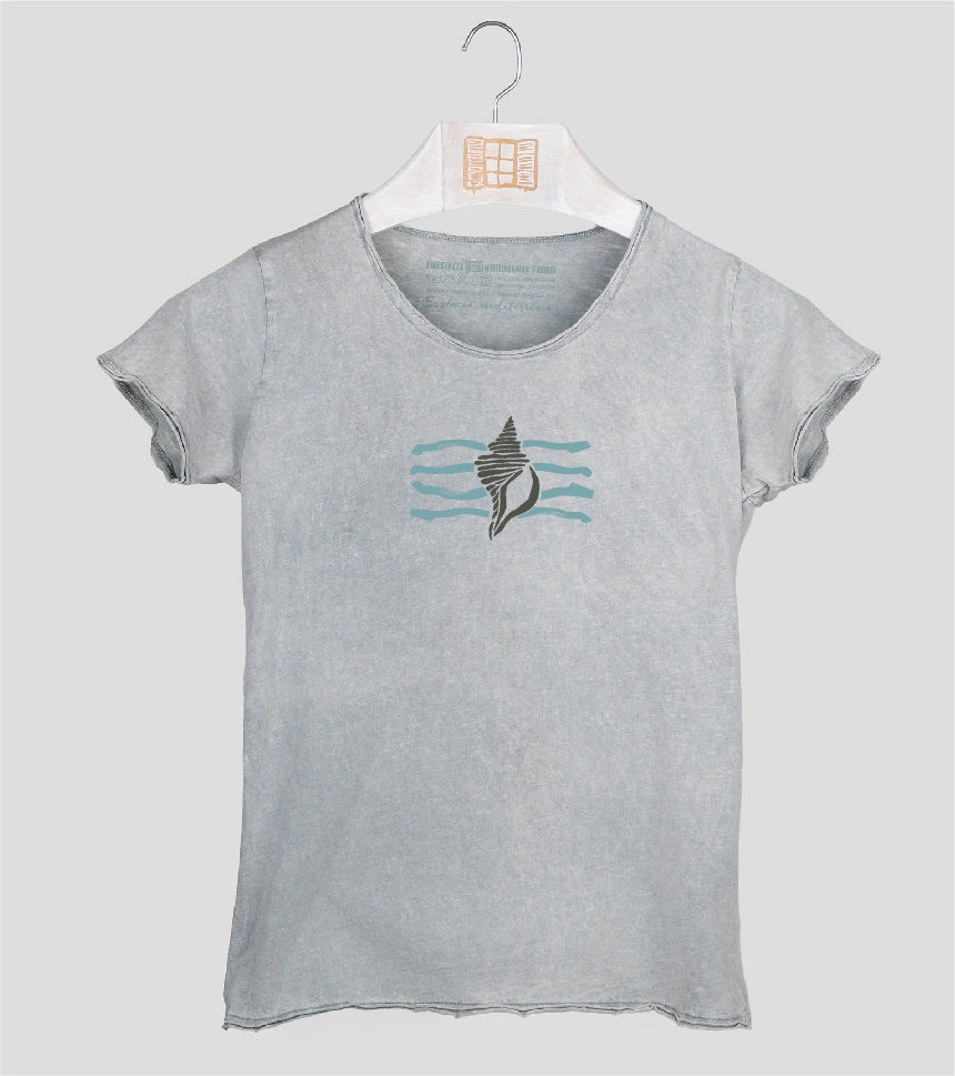 Camiseta manga corta Mujer Filtre - gris