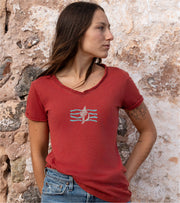 Camiseta cuello pico Mujer Filtre