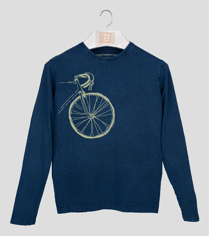 Camiseta manga larga Hombre Contador - azul-marino