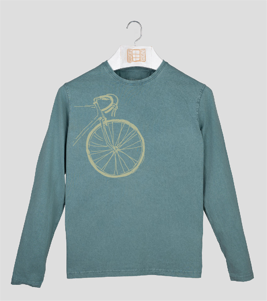 Camiseta manga larga Hombre Contador - esmeralda
