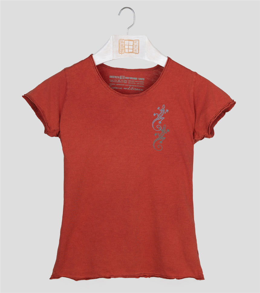 Camiseta manga corta Mujer Bessona - arcilla