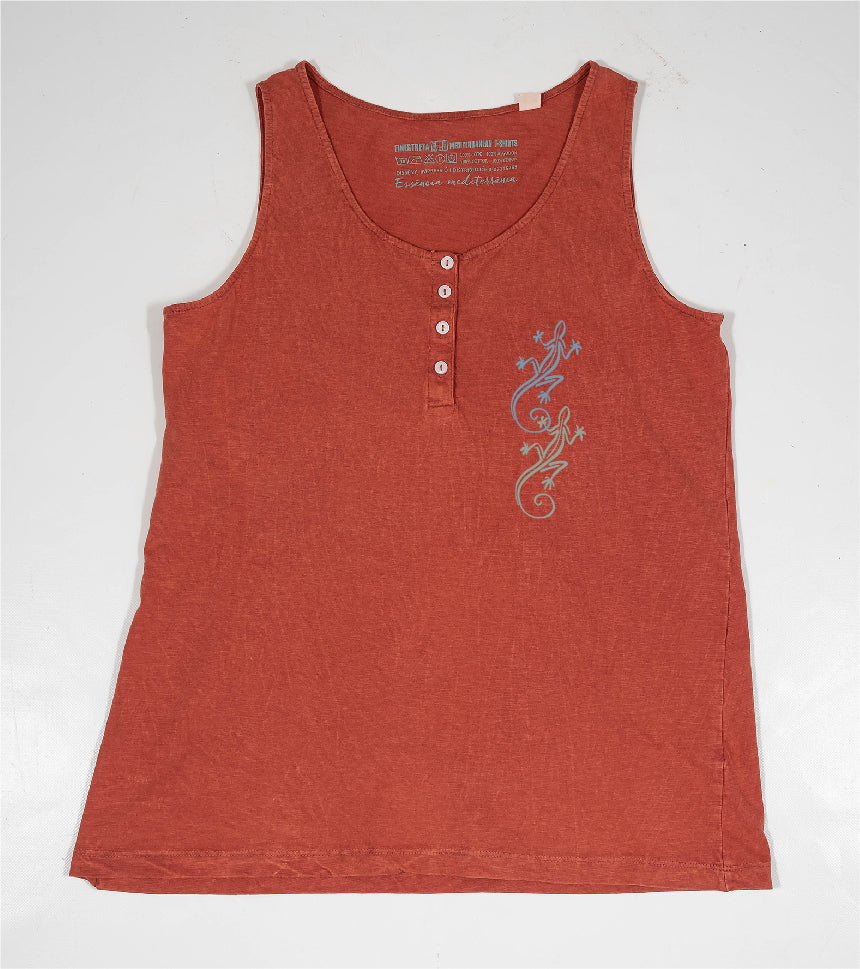 Camiseta de tirantes Mujer Bessona - arcilla
