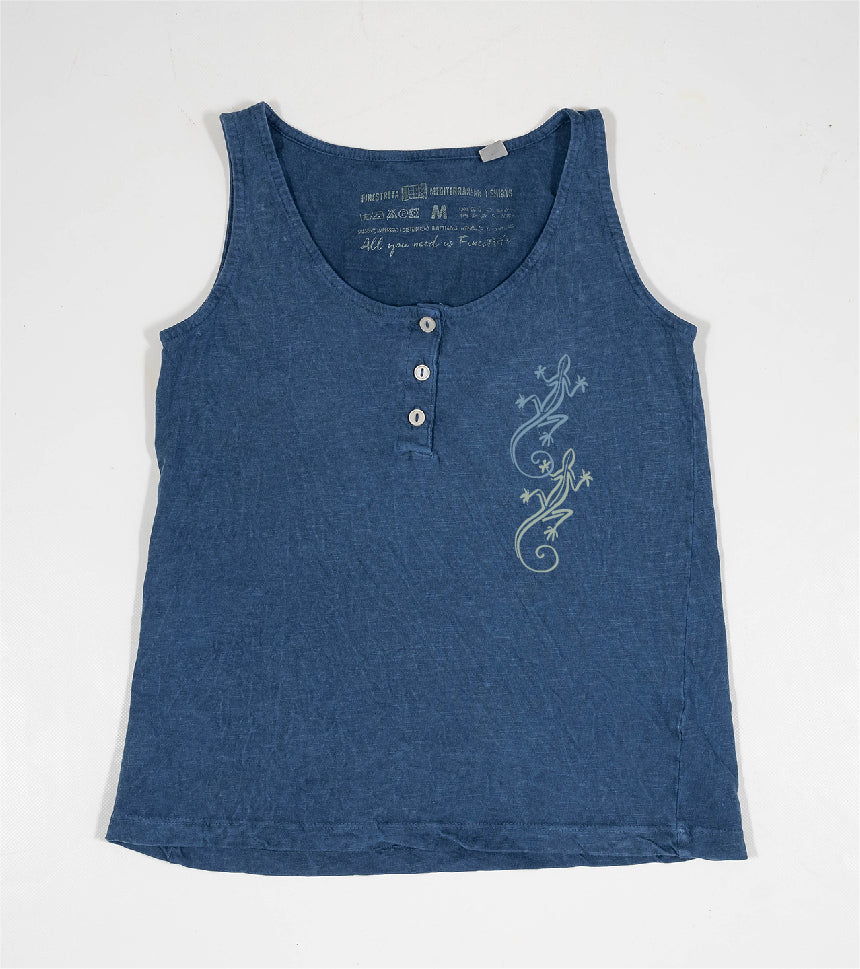 Camiseta de tirantes Niña Bessona - azul-marino