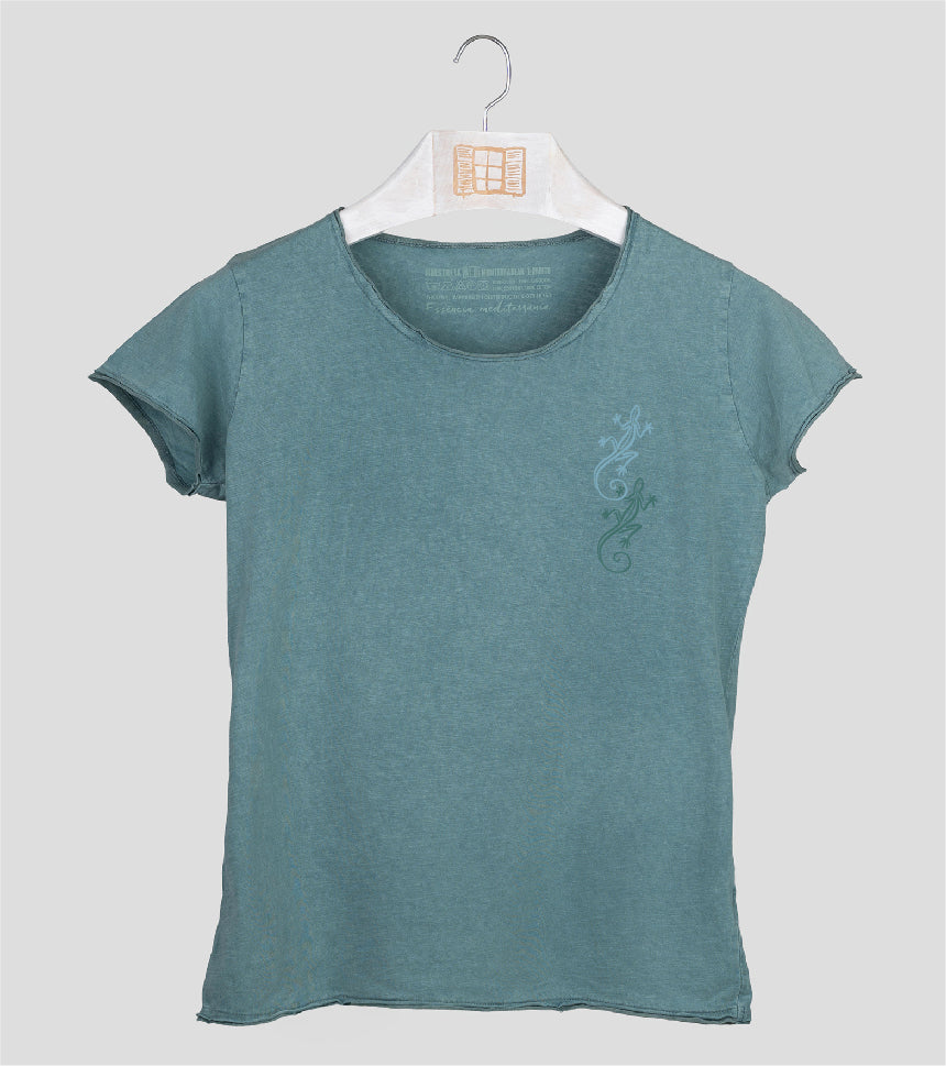 Camiseta manga corta Mujer Bessona - esmeralda