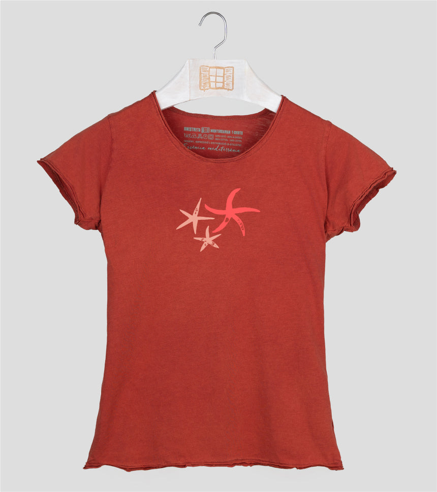 Camiseta manga corta Mujer Patricio - arcilla