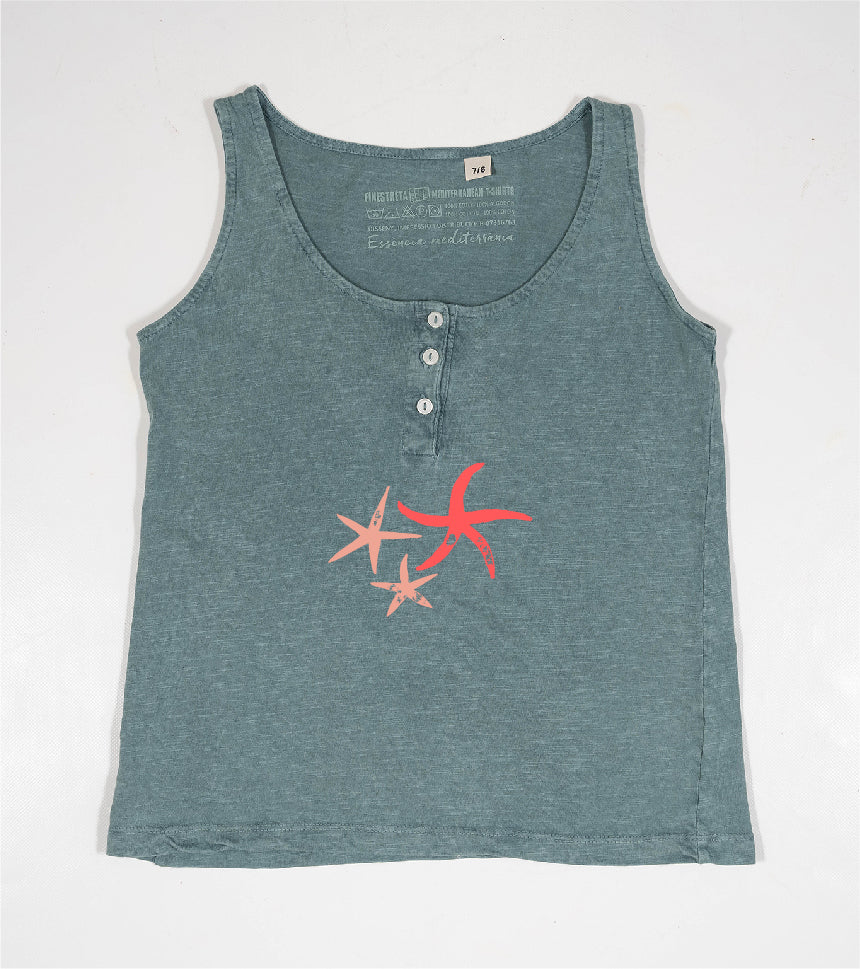 Camiseta de tirantes Niña Patricio - esmeralda