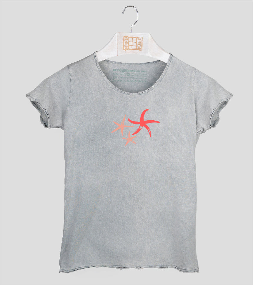 Camiseta manga corta Mujer Patricio - gris