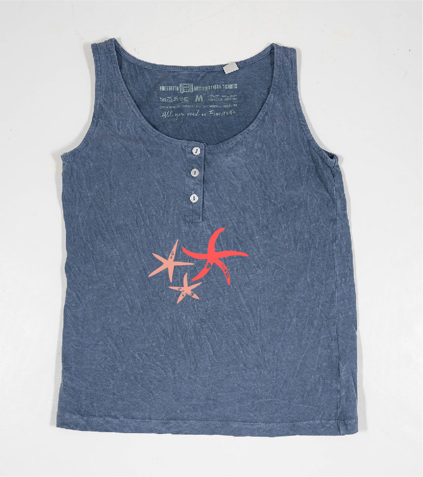 Camiseta de tirantes Niña Patricio - indigo