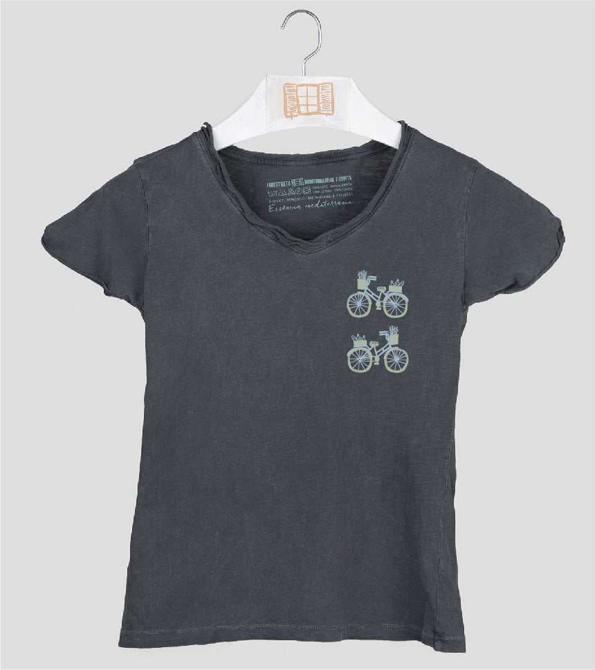Camiseta cuello pico Mujer Compra - marengo