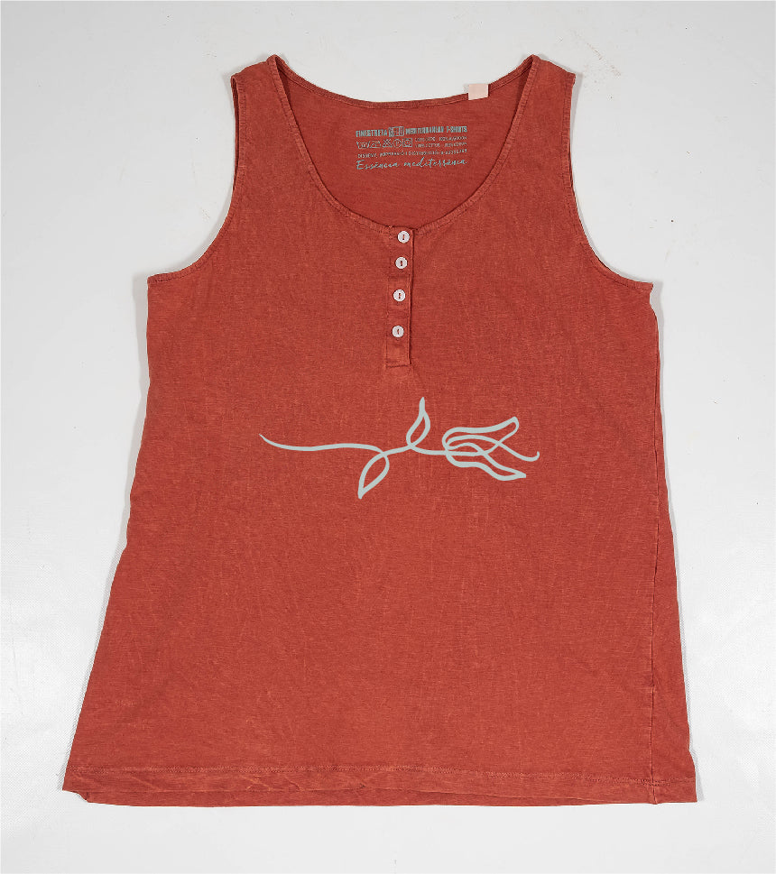 Camiseta de tirantes Mujer Rameta - arcilla