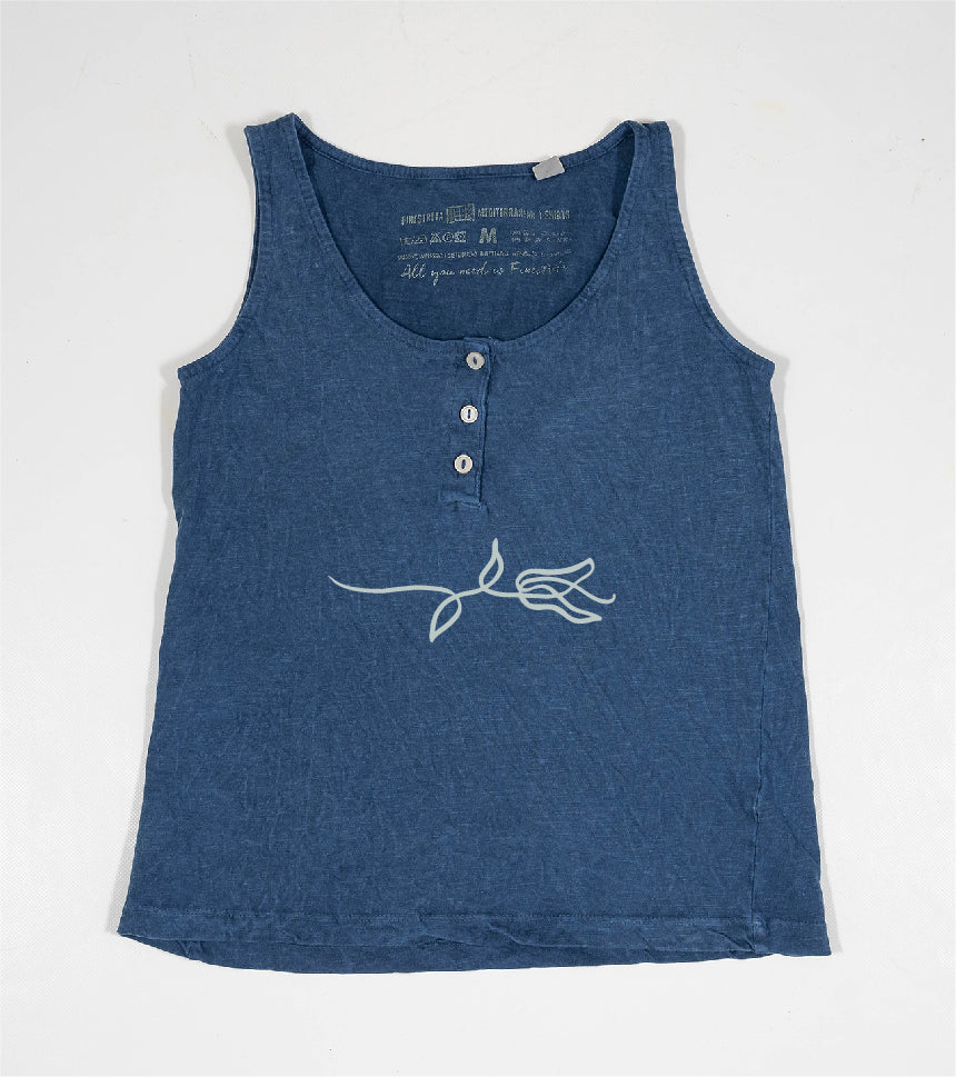 Camiseta de tirantes Niña Rameta - azul-marino
