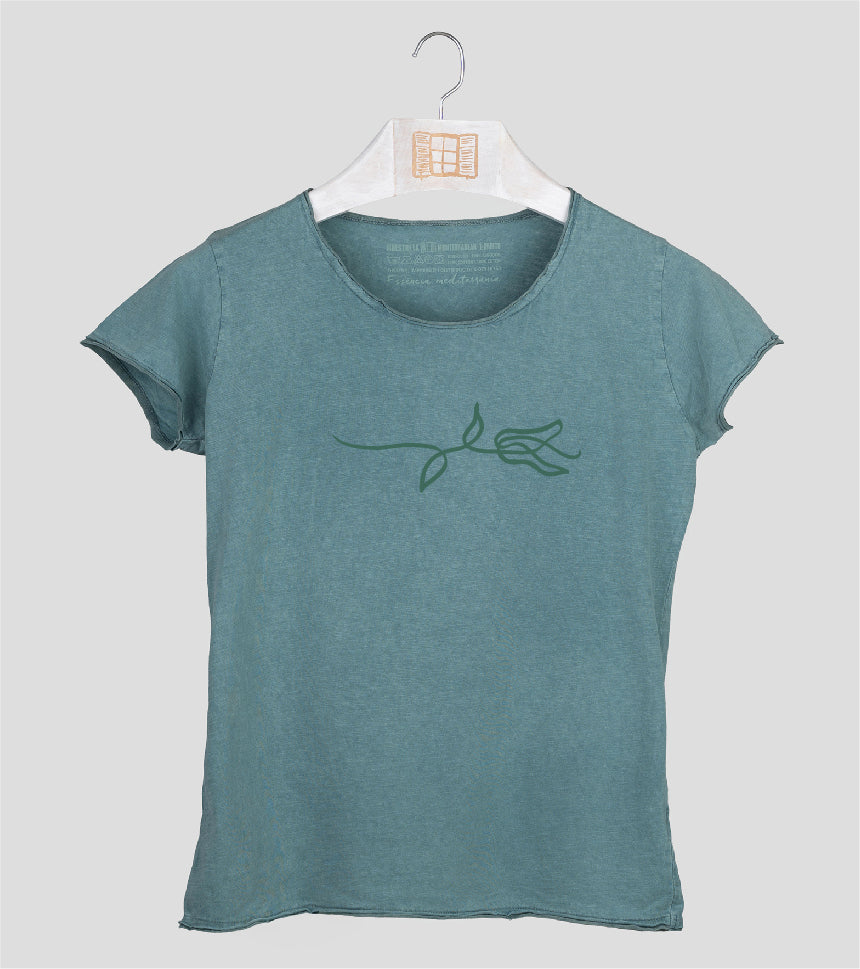 Camiseta manga corta Mujer Rameta - esmeralda
