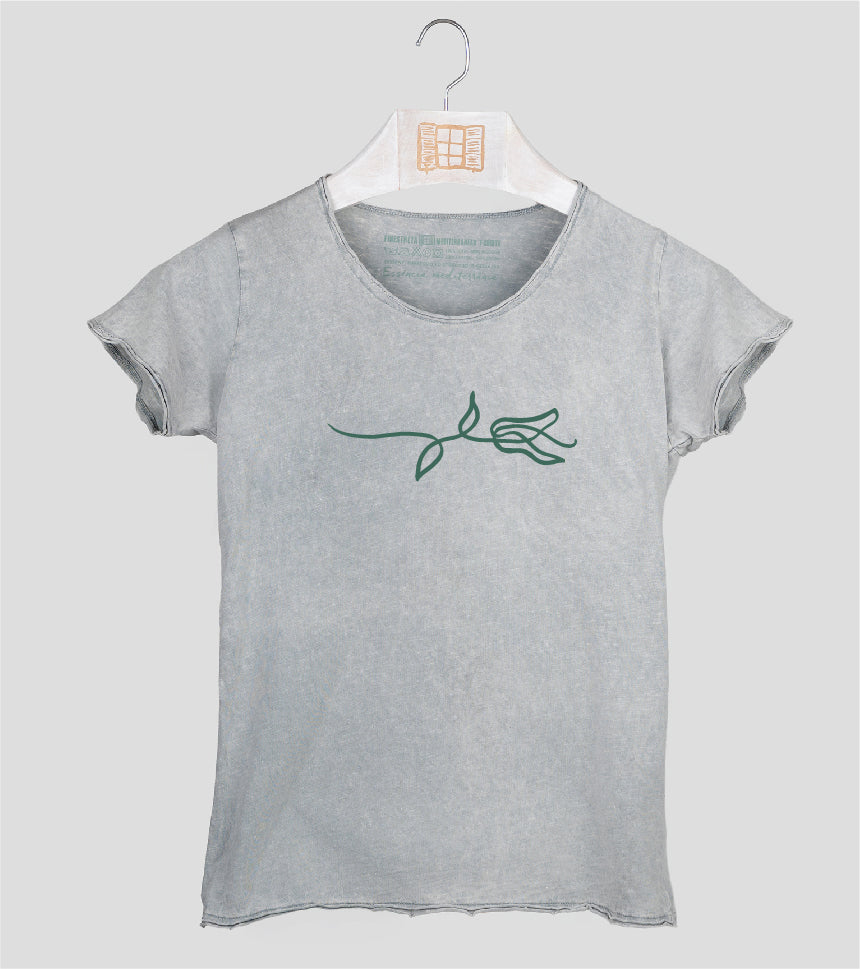 Camiseta manga corta Mujer Rameta - gris