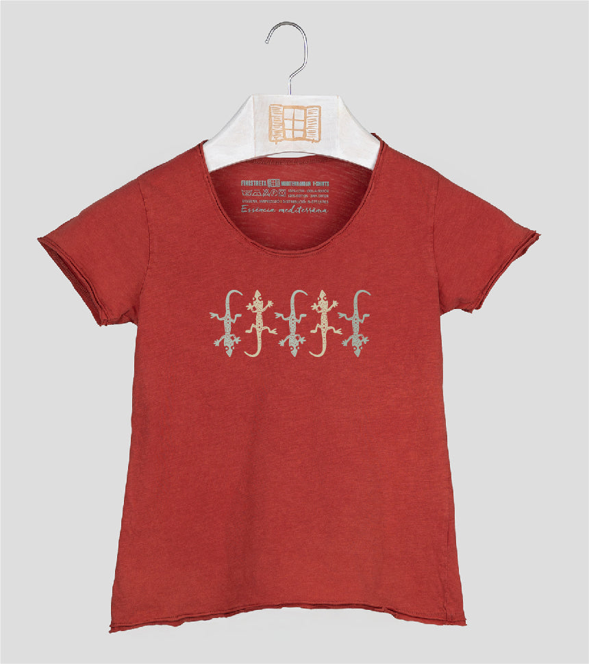 Camiseta manga corta Niña Five - arcilla